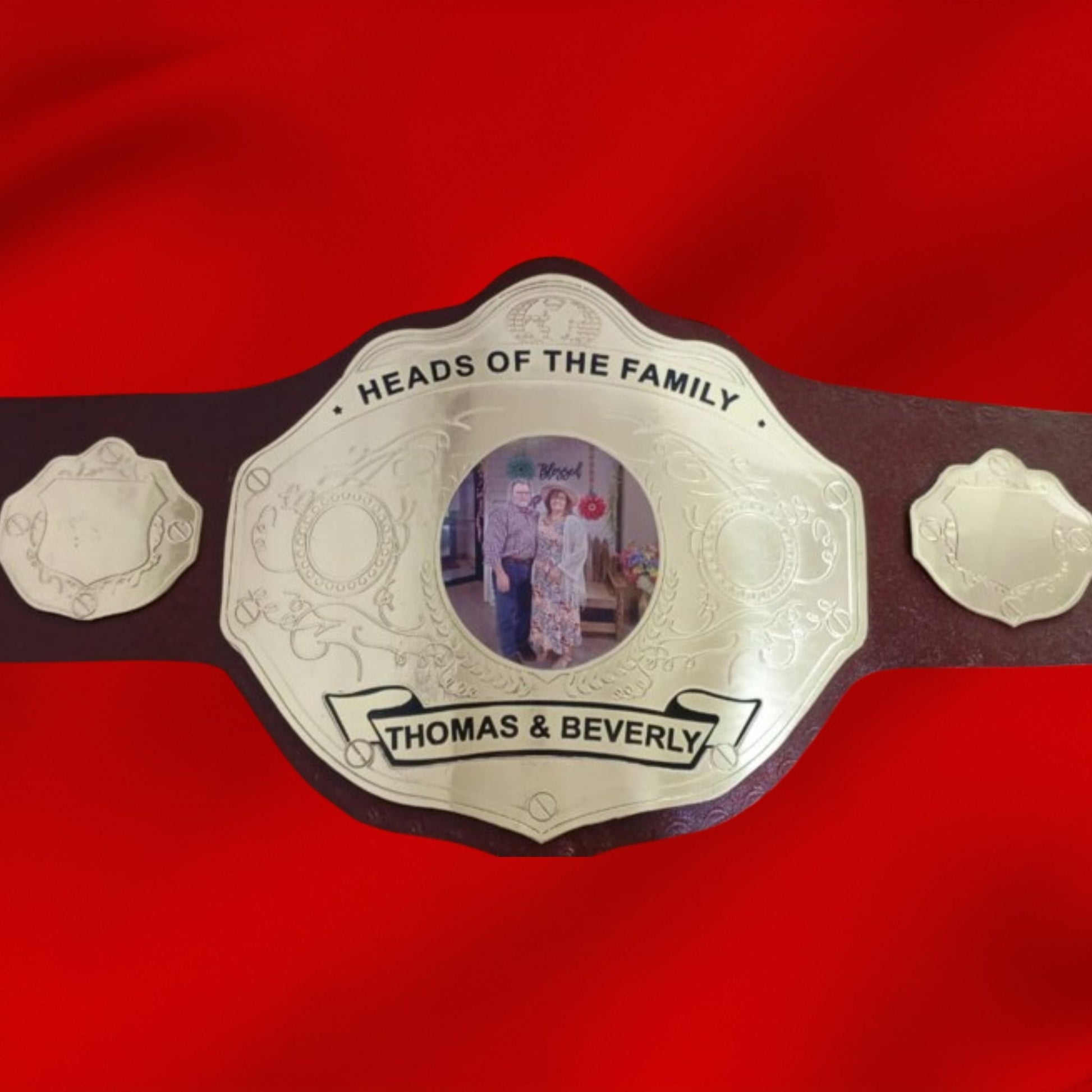 Custom Head Of The Family Wrestling Championship Belt poshleathers-14b7
