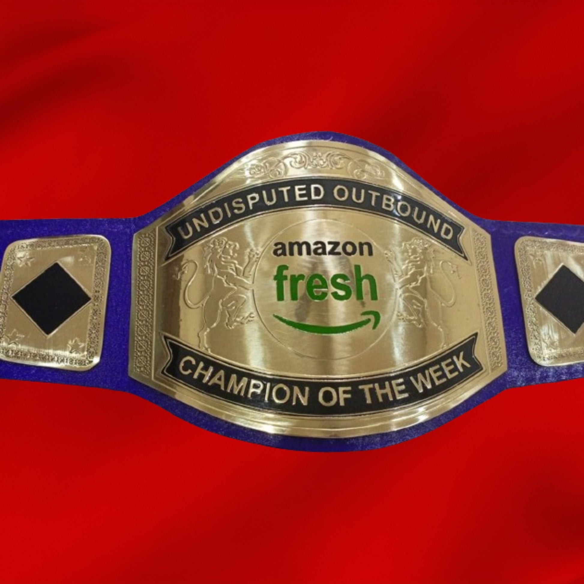 Custom Name and Amz Fresh Logo Wrestling Championship Belt Customize Wrestling Belts