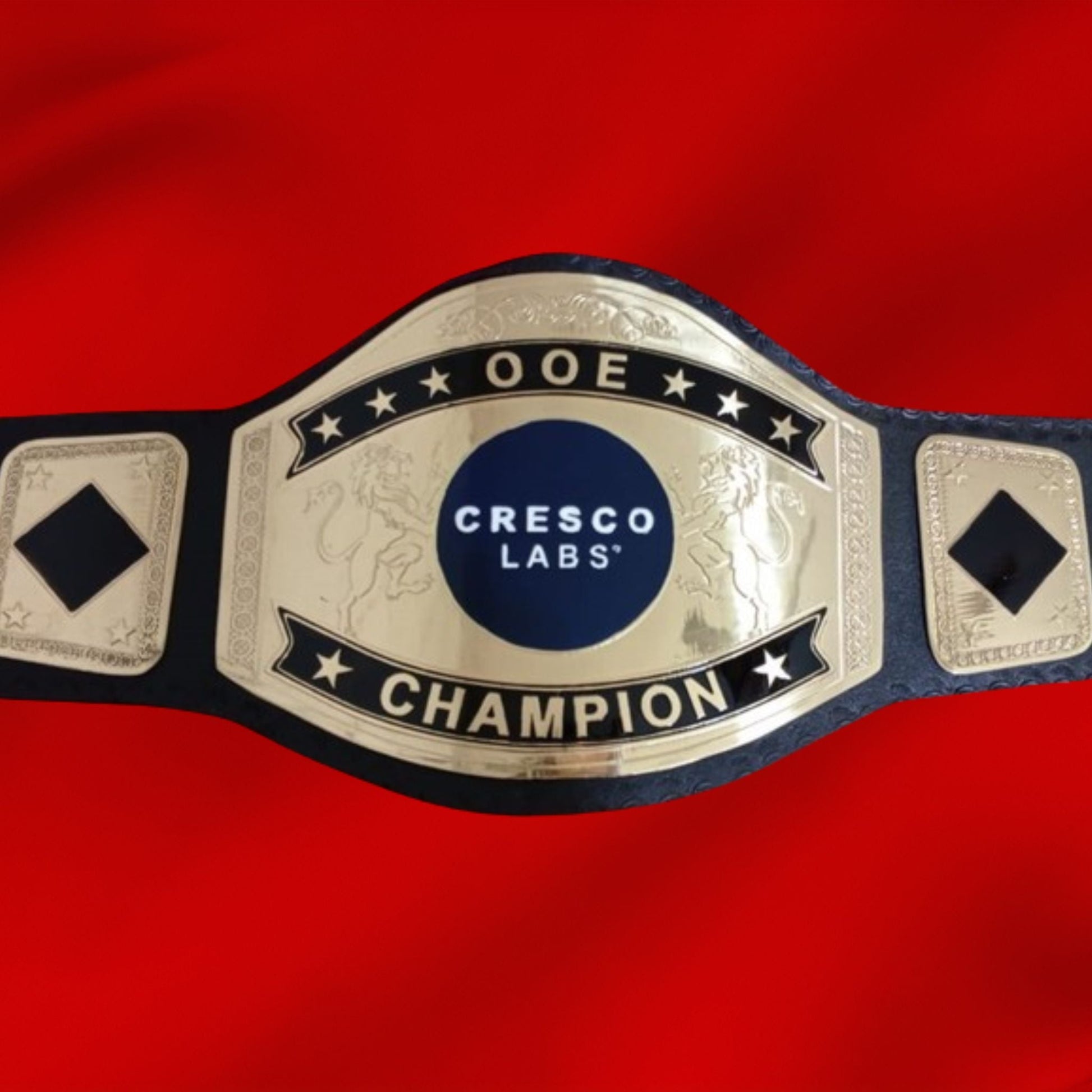 Custom Name and Cresco Labs Logo Wrestling Championship Belt poshleathers-14b7