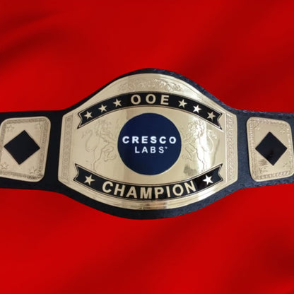 Custom Name and Cresco Labs Logo Wrestling Championship Belt poshleathers-14b7