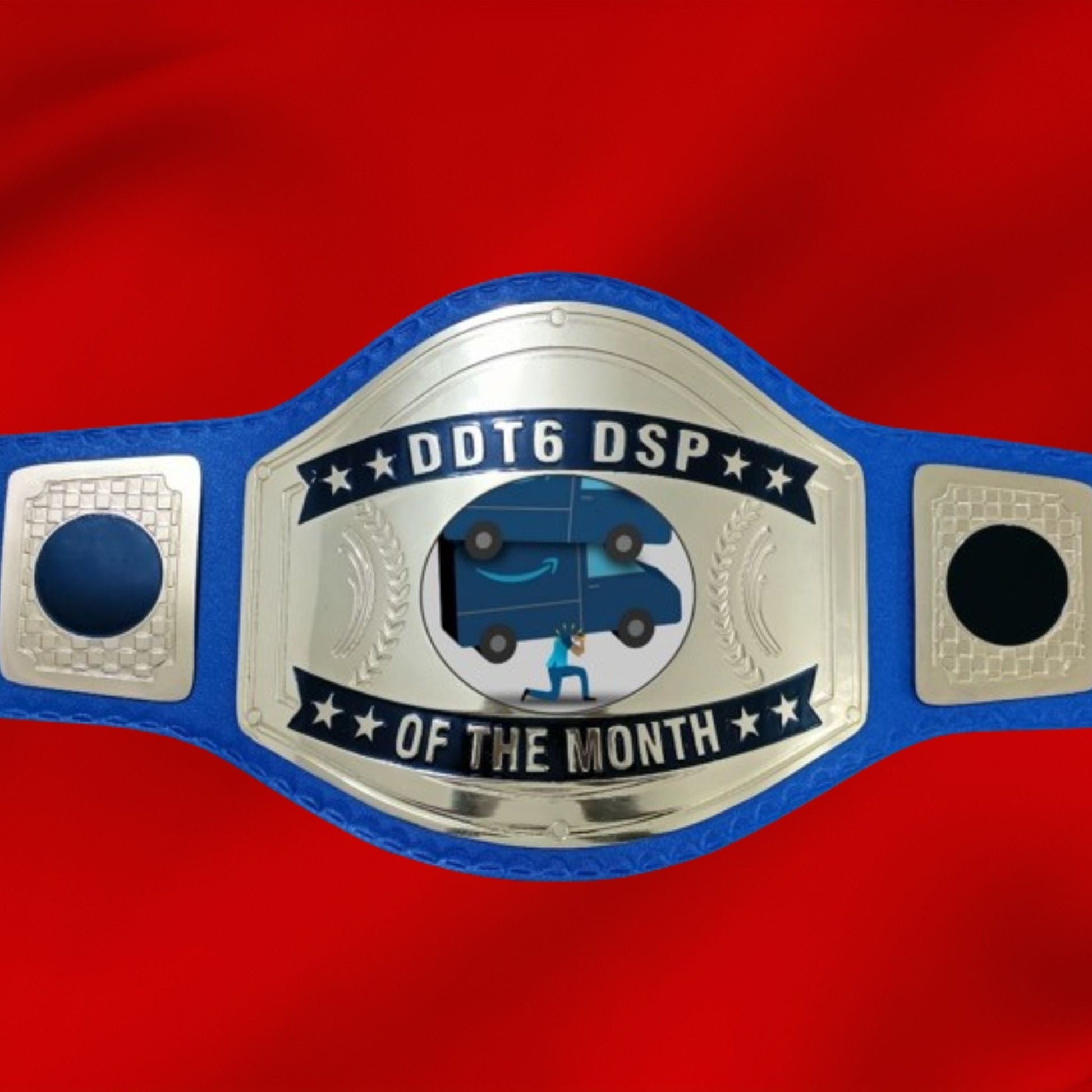 Custom Name and Shipping Truck Logo Wrestling Championship Belt poshleathers-14b7