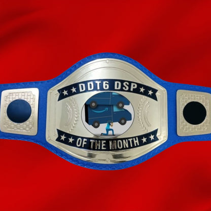 Custom Name and Shipping Truck Logo Wrestling Championship Belt poshleathers-14b7