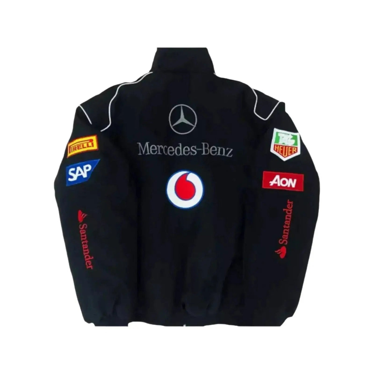 Vintage Edition Black Mercedes F1 Jacket - Ex Race Gear