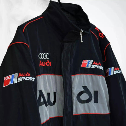 Vintage Audi Racing Bomber Jacket - Ex Race Gear