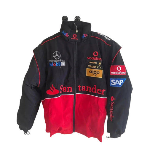 Vintage Mercedes AMG F1 Racing Bomber Jacket - Ex Race Gear