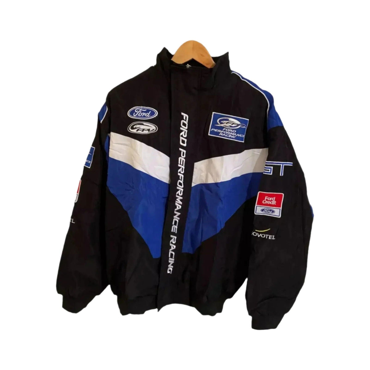 Vintage Navy/Blue Ford Performance Racing Bomber Jacket | Ex Race Gear