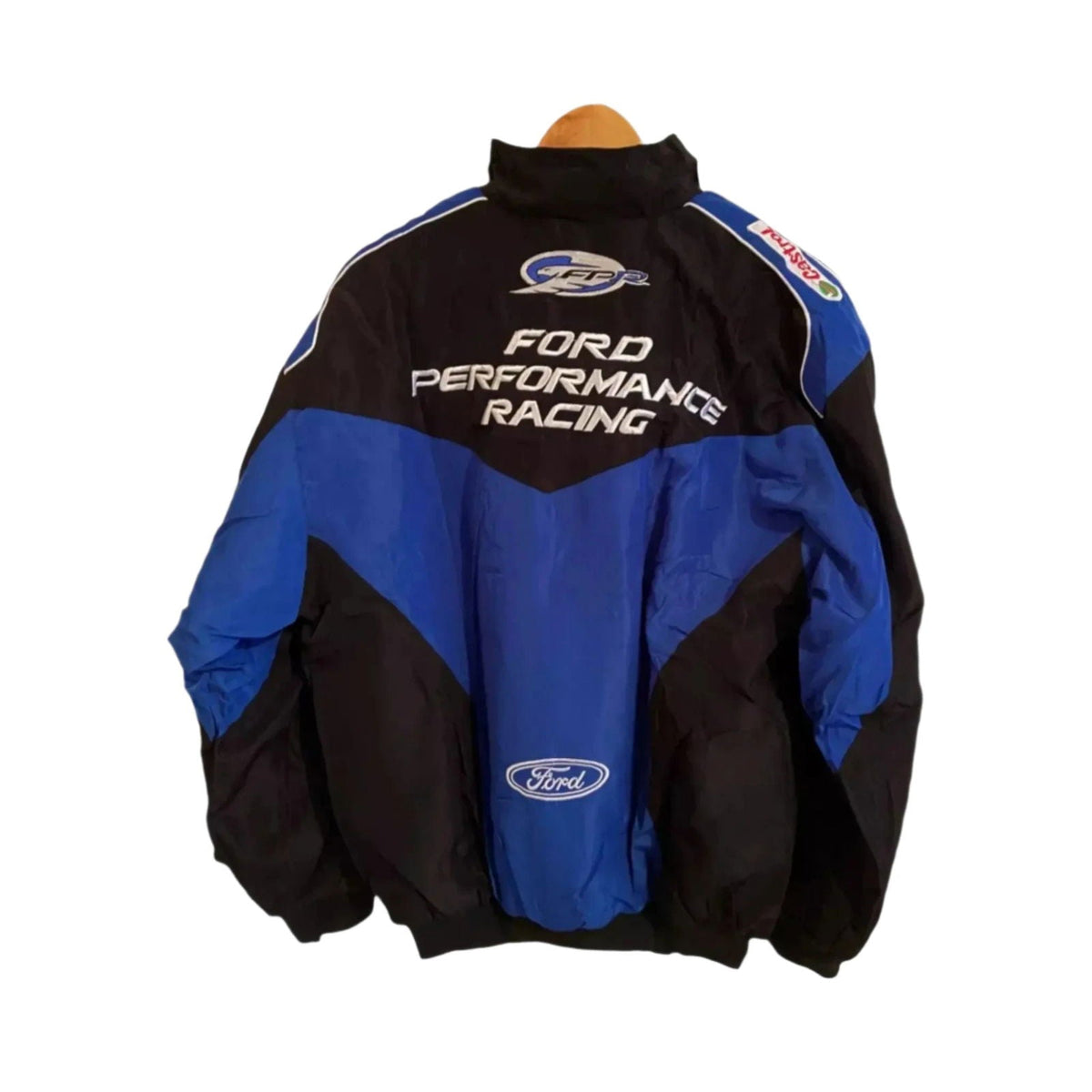 Vintage Navy/Blue Ford Performance Racing Bomber Jacket | Ex Race Gear