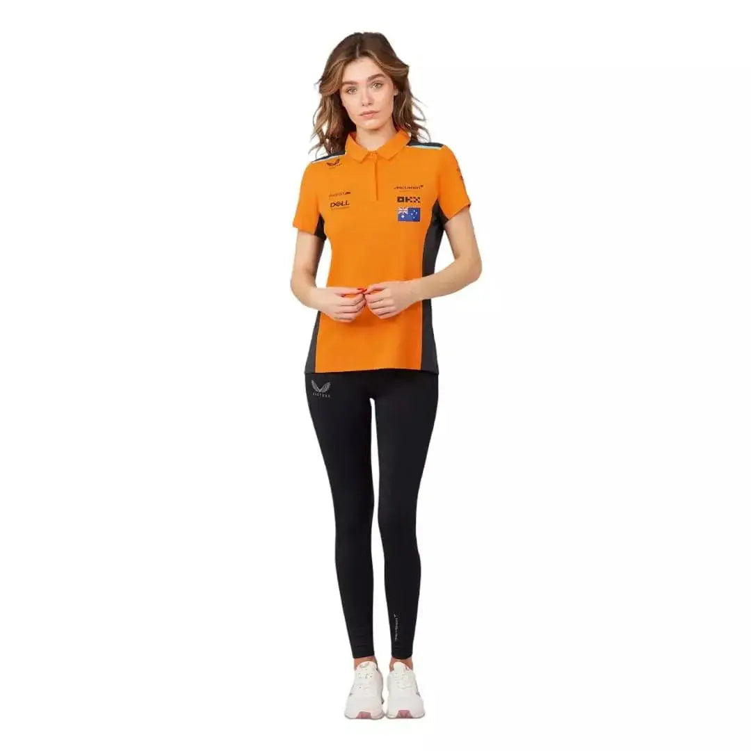 WOMENS MCLAREN REPLICA POLO SHIRT OSCAR PIASTRI - Ex Race Gear