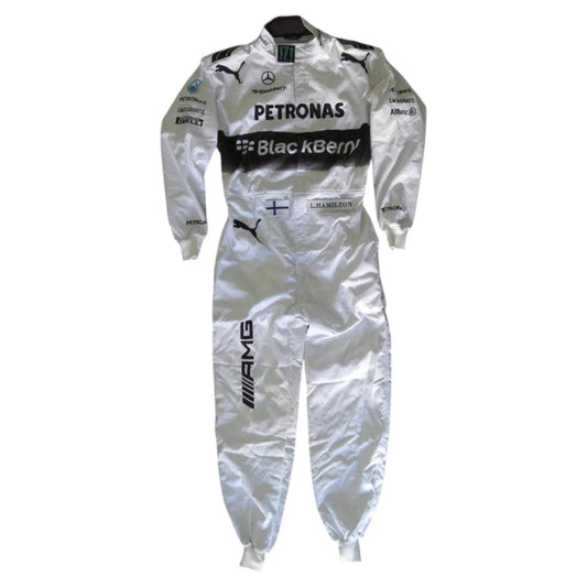 2014 Lewis Hamilton 2014 Mercedes Replica Embroidery Race Suit Rustle Racewears