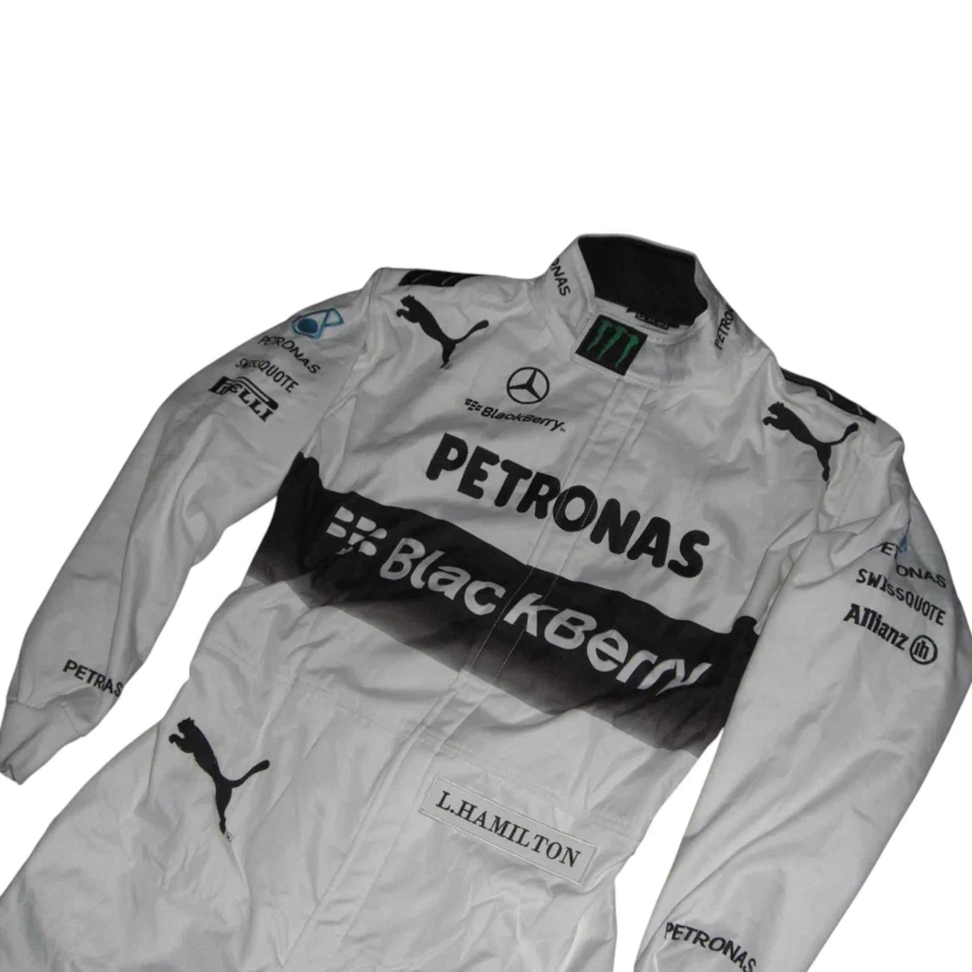2014 Lewis Hamilton 2014 Mercedes Replica Embroidery Race Suit Rustle Racewears