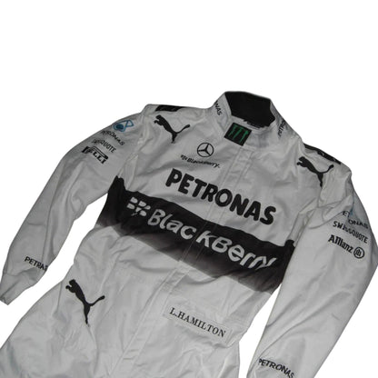 2014 Lewis Hamilton 2014 Mercedes Replica Embroidery Race Suit Rustle Racewears