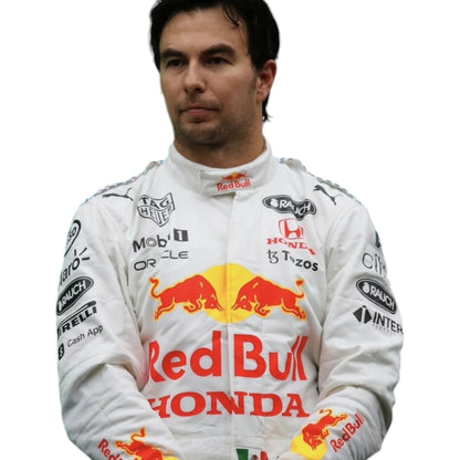 2021 Sergio Perez Red Bull Unveil Special Turkish Gp Race Suit Ex Race Gear