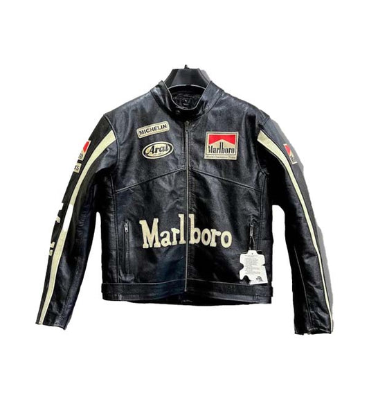 Marlboro Leather jacket Causal and Motorcycle For Men MotoLords