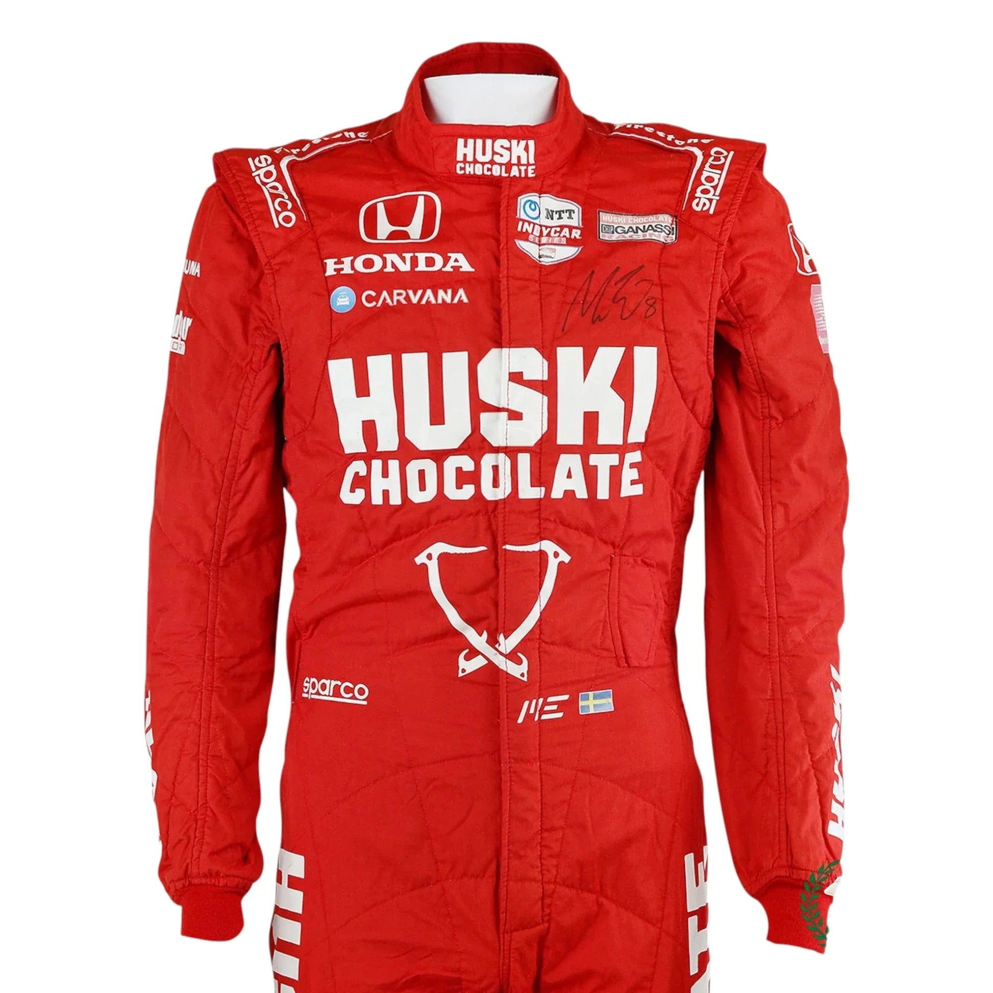 2021 Marcus Ericsson Signed First Win Detroit Grand Prix Ganassi IndyCar Suit Ex Race Gear