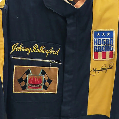 1974 Johnny Rutherford Signed Race Suit - Hogan Racing F5000 Rustle Racewears