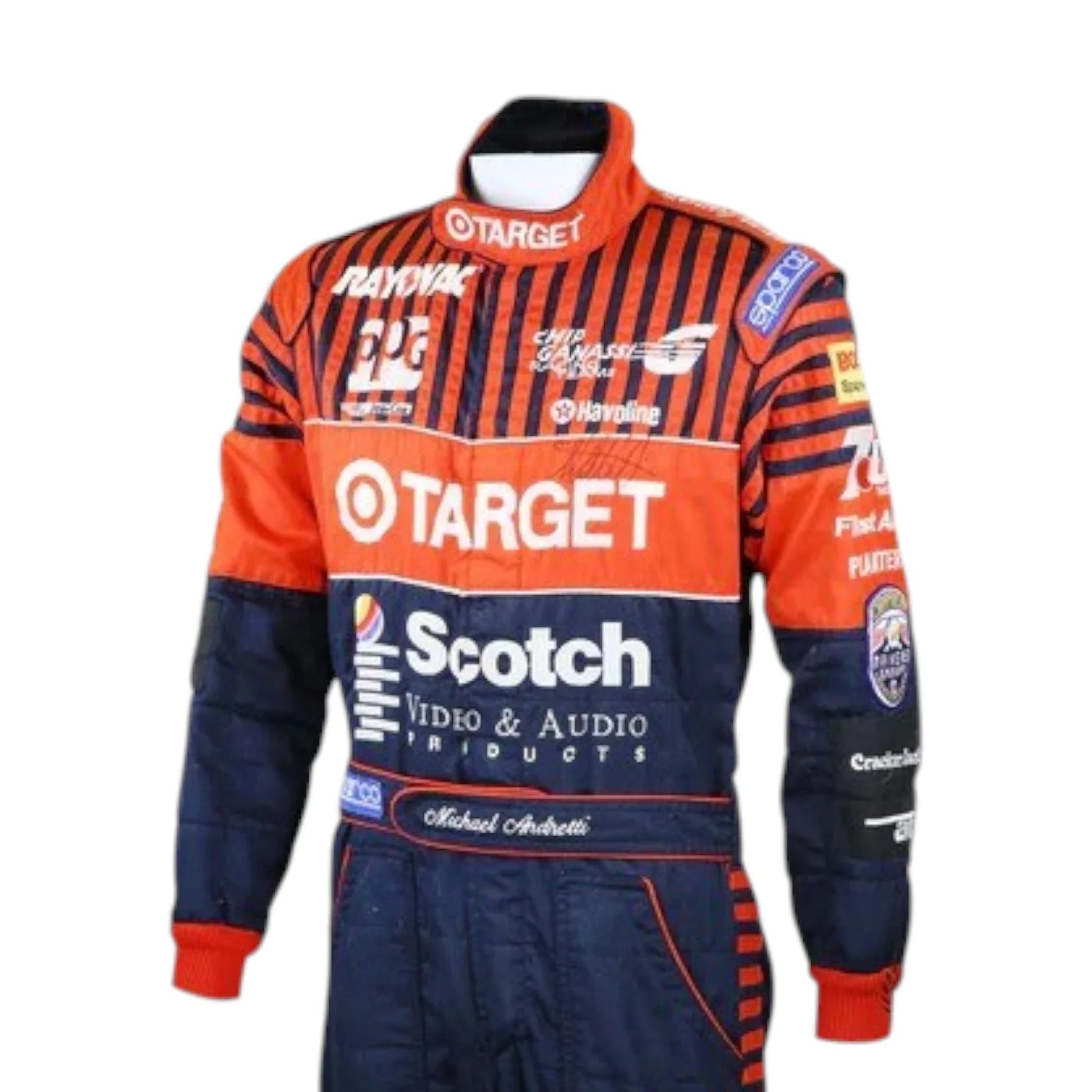 1994 Michael Andretti Signed Race Chip Ganassi Racing IndyCar Suit Ex Race Gear