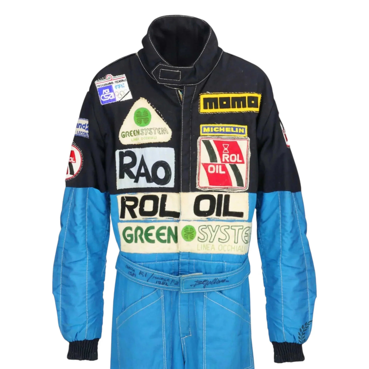 1981-83 Beppe Gabbiani Signed Race Osella F1 & F2 Suit Rustle Racewears