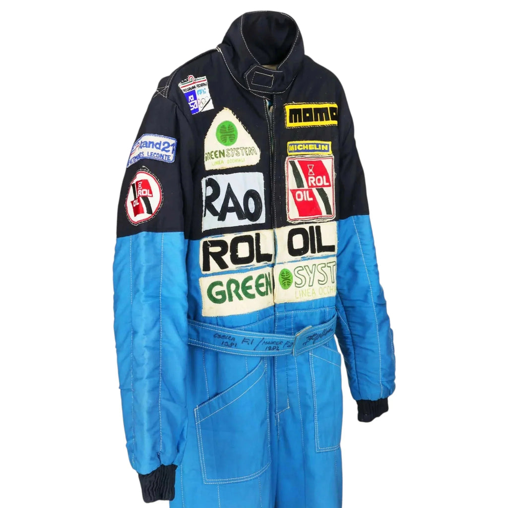 1981-83 Beppe Gabbiani Signed Race Osella F1 & F2 Suit | Ex Race Gear