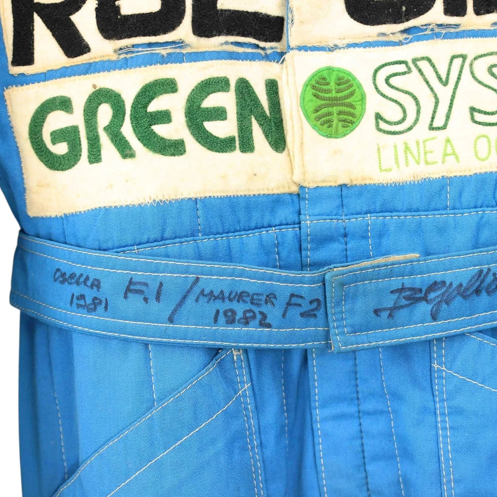 1981-83 Beppe Gabbiani Signed Race Osella F1 & F2 Suit | Ex Race Gear