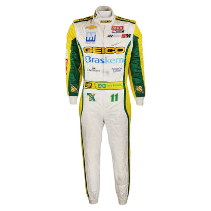 2012 Tony Kanaan Signed Race Suit - IndyCar KV Racing Rustle Racewears