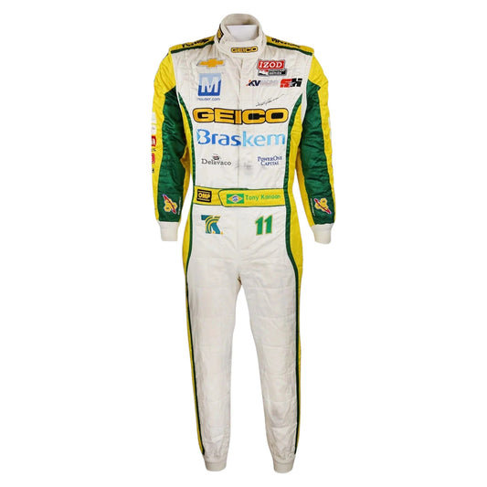 2012 Tony Kanaan Signed Race Suit - IndyCar KV Racing Rustle Racewears