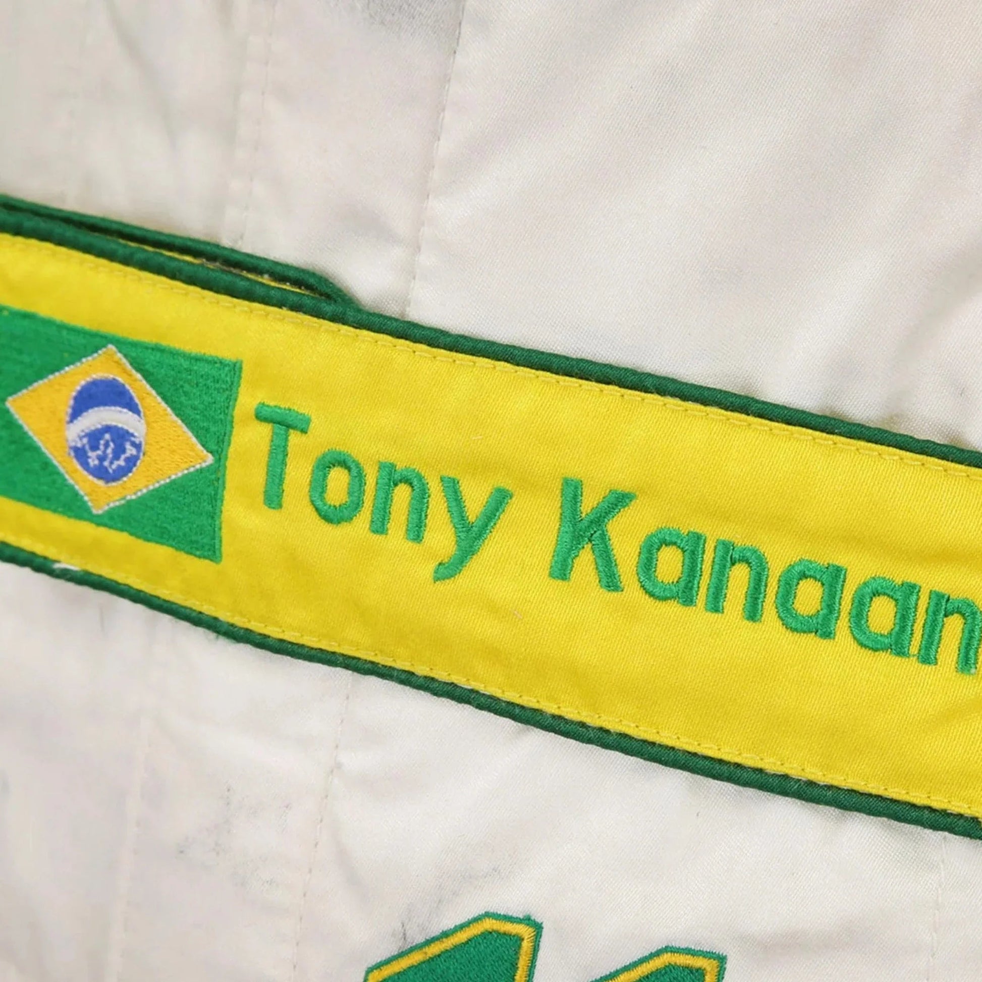 2012 Tony Kanaan Signed Race Suit - IndyCar KV Racing Rustle Racewears