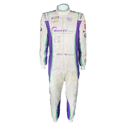 2021 Conor Daly Signed Race Suit - Carlin Racing Gateway Sparco IndyCar Ex Race Gear