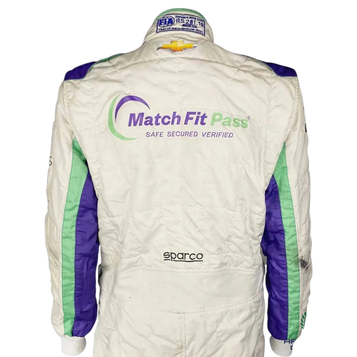 2021 Conor Daly Signed Race Suit - Carlin Racing Gateway Sparco IndyCar Ex Race Gear