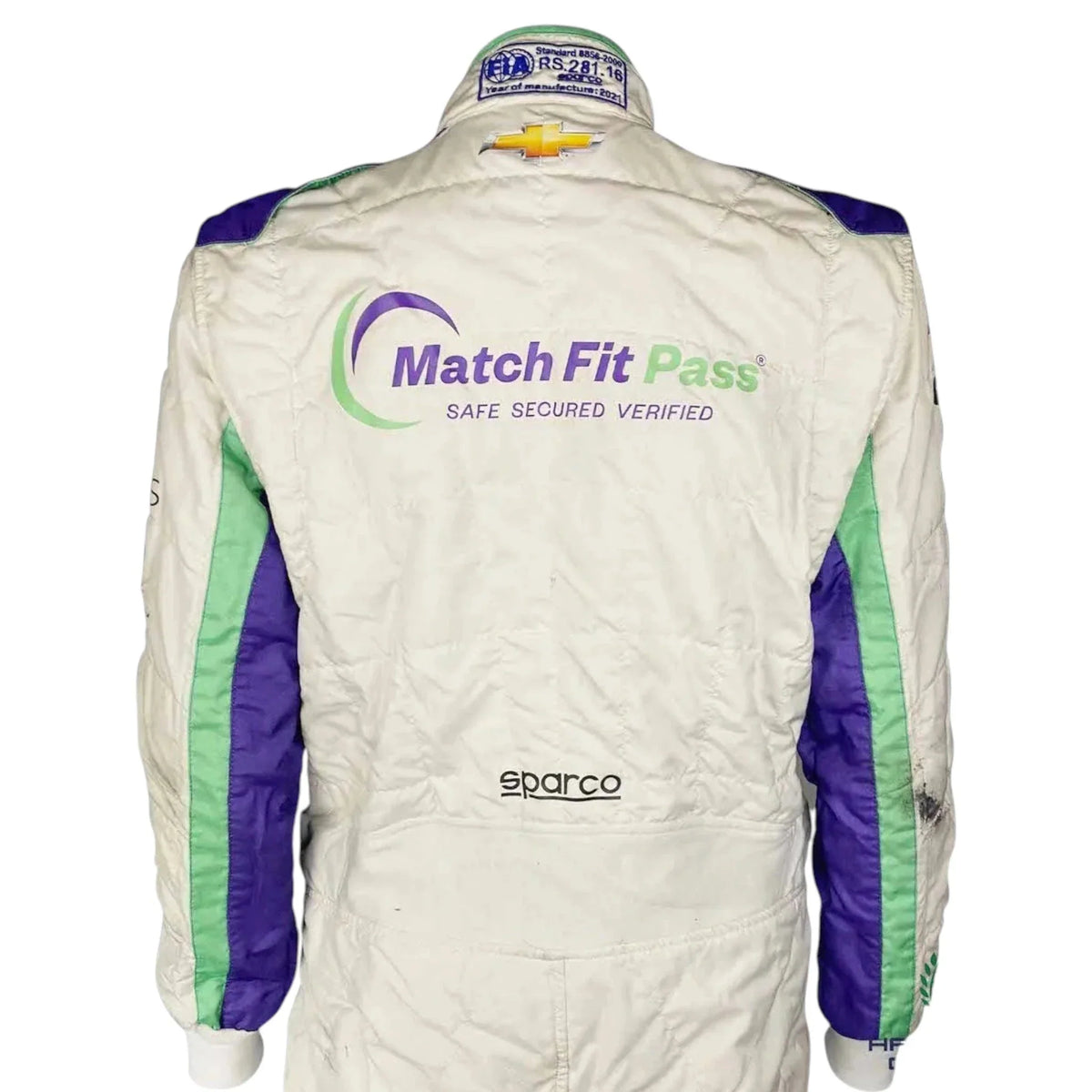 2021 Conor Daly Signed Race Suit - Carlin Racing Gateway Sparco IndyCar Ex Race Gear