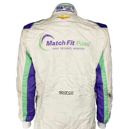 2021 Conor Daly Signed Race Suit - Carlin Racing Gateway Sparco IndyCar Ex Race Gear
