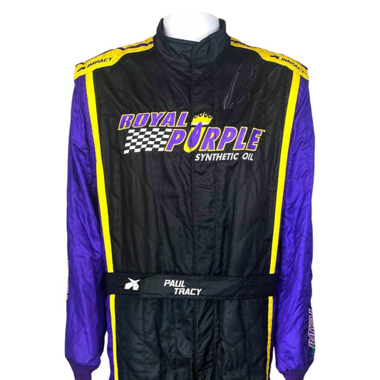 2016 Paul Tracy Signed Race Suit - Royal Purple Stadium Super Trucks Ex Race Gear