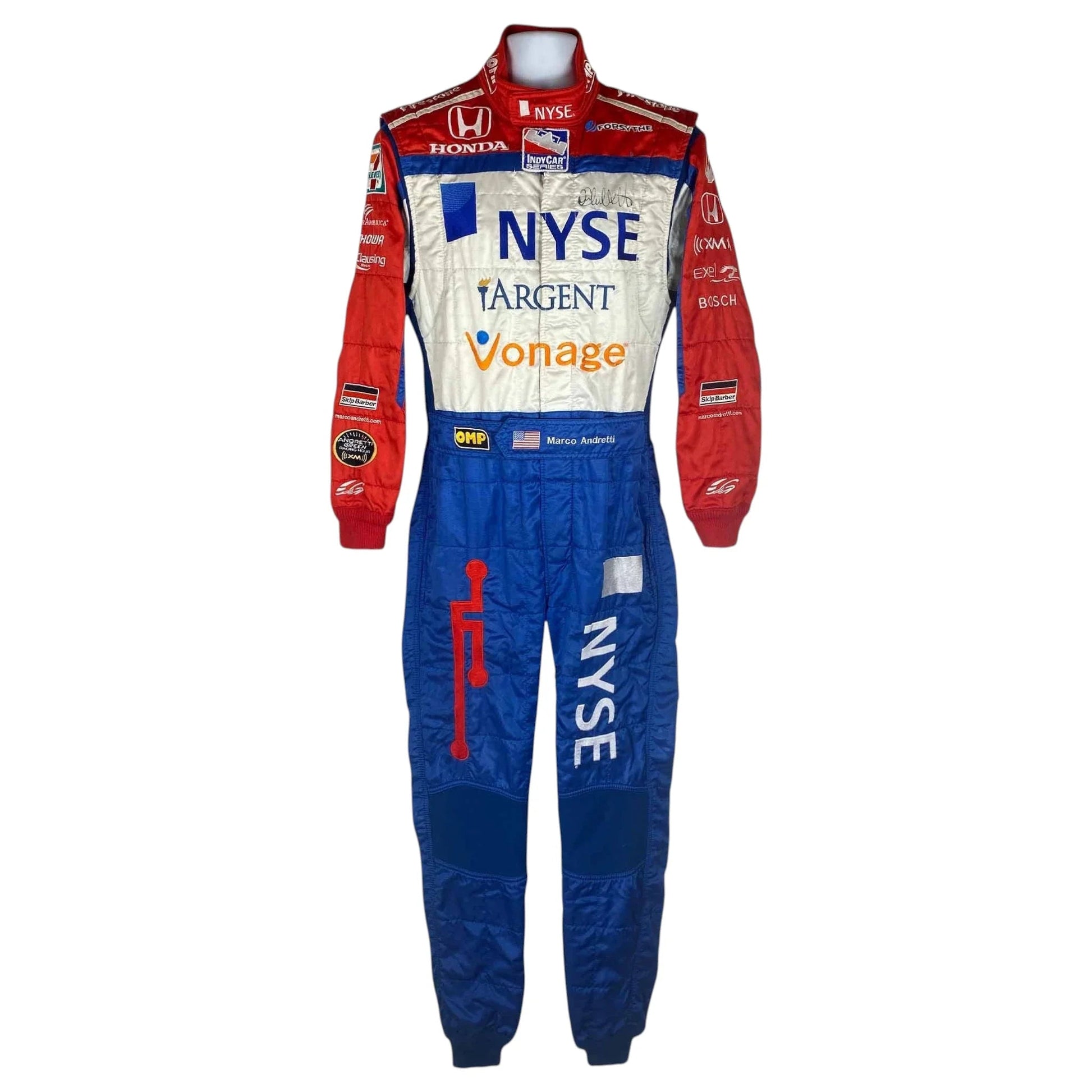2007 Marco Andretti Signed Nashville Race Andretti Green Racing IndyCar Suit Rustle Racewears