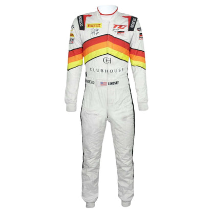 2021 Lindsay Brewer Signed Race Touring Car America First Professional Suit Ex Race Gear