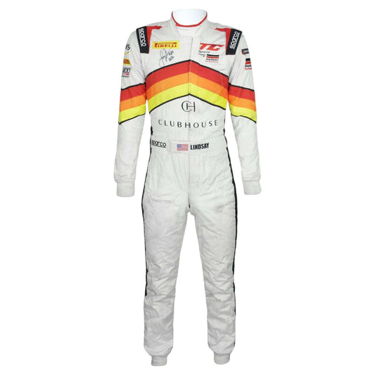 2021 Lindsay Brewer Signed Race Touring Car America First Professional Suit Ex Race Gear