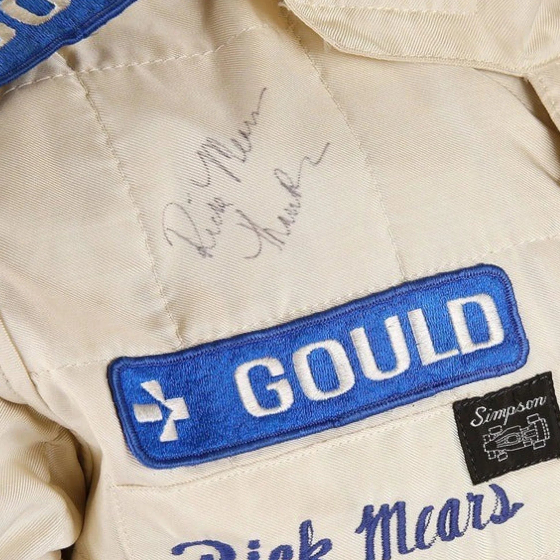 1979 Rick Mears Signed Race Team Penske IndyCar Suit Rustle Racewears