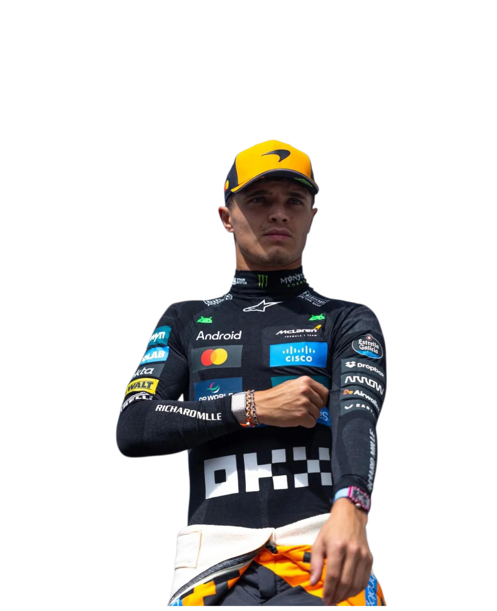 Lando Norris F1 Racing Shirt Compression 2025 | McLaren Replica Compression