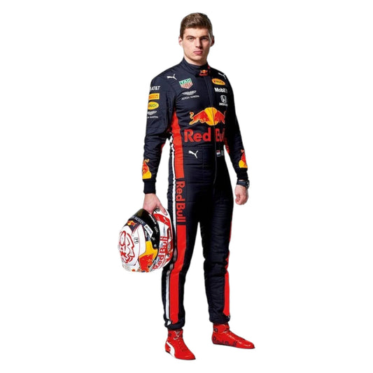 2019 Max Verstappen Replica Red Bull Racing Suit F1 Honda Rustle Racewears