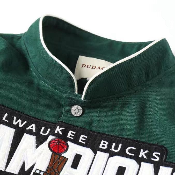 Rare MILWAUKEE BUCKS Vintage Embroidered Jacket - Unisex SHABA Collection